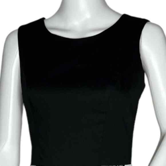 Grace‎ Karin Dress Womens Small Black White Floral Fit & Flare Retro Tea Dress - Picture 4 of 7